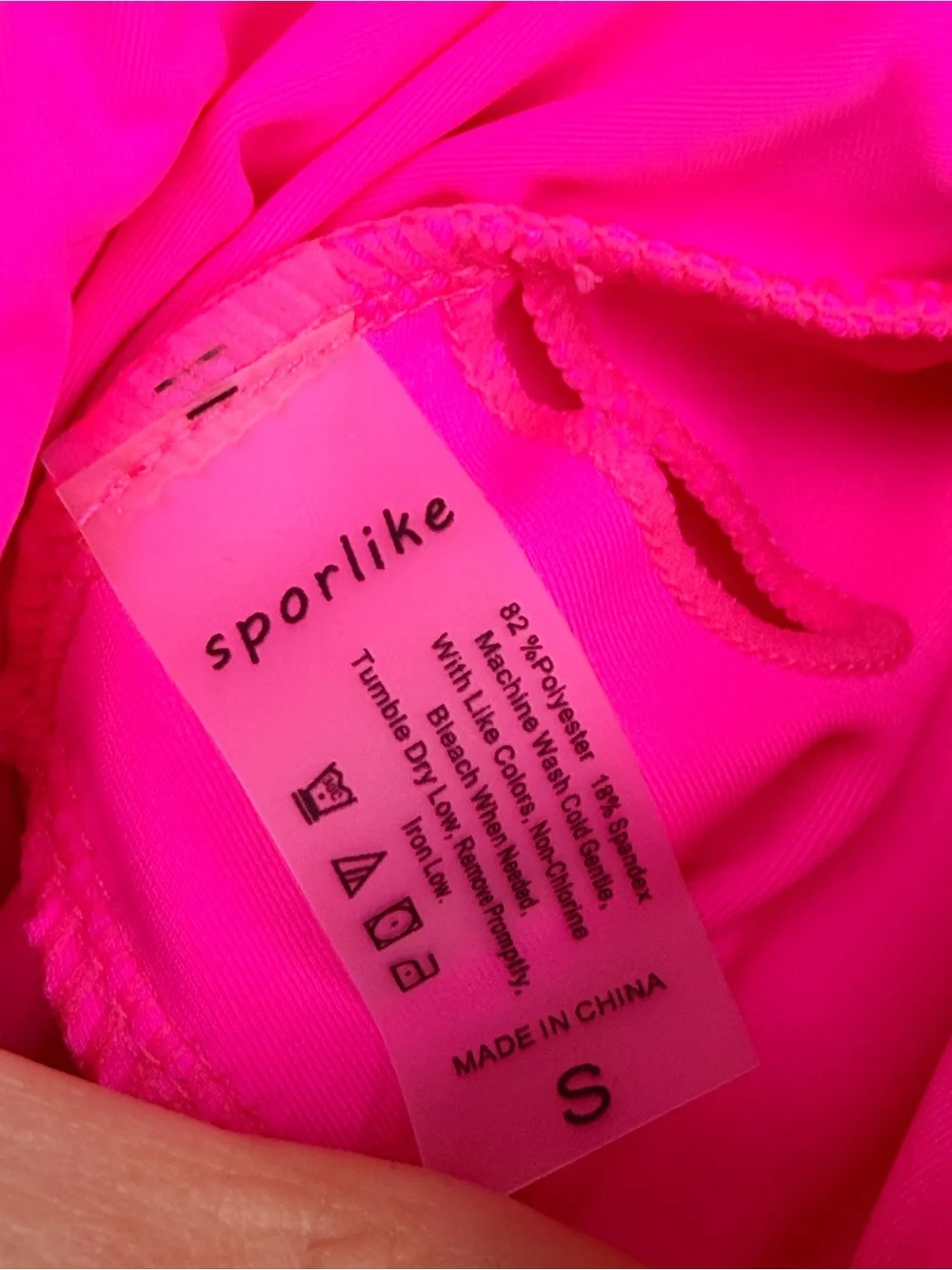 Sporlike Womens S Hot Pink One Piece Swimsuit Ruffle Cutout Tie Front NWT